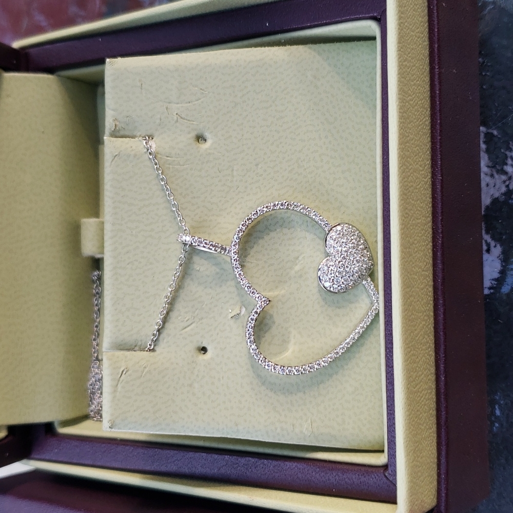 18 karat platinum w perfect diamonds